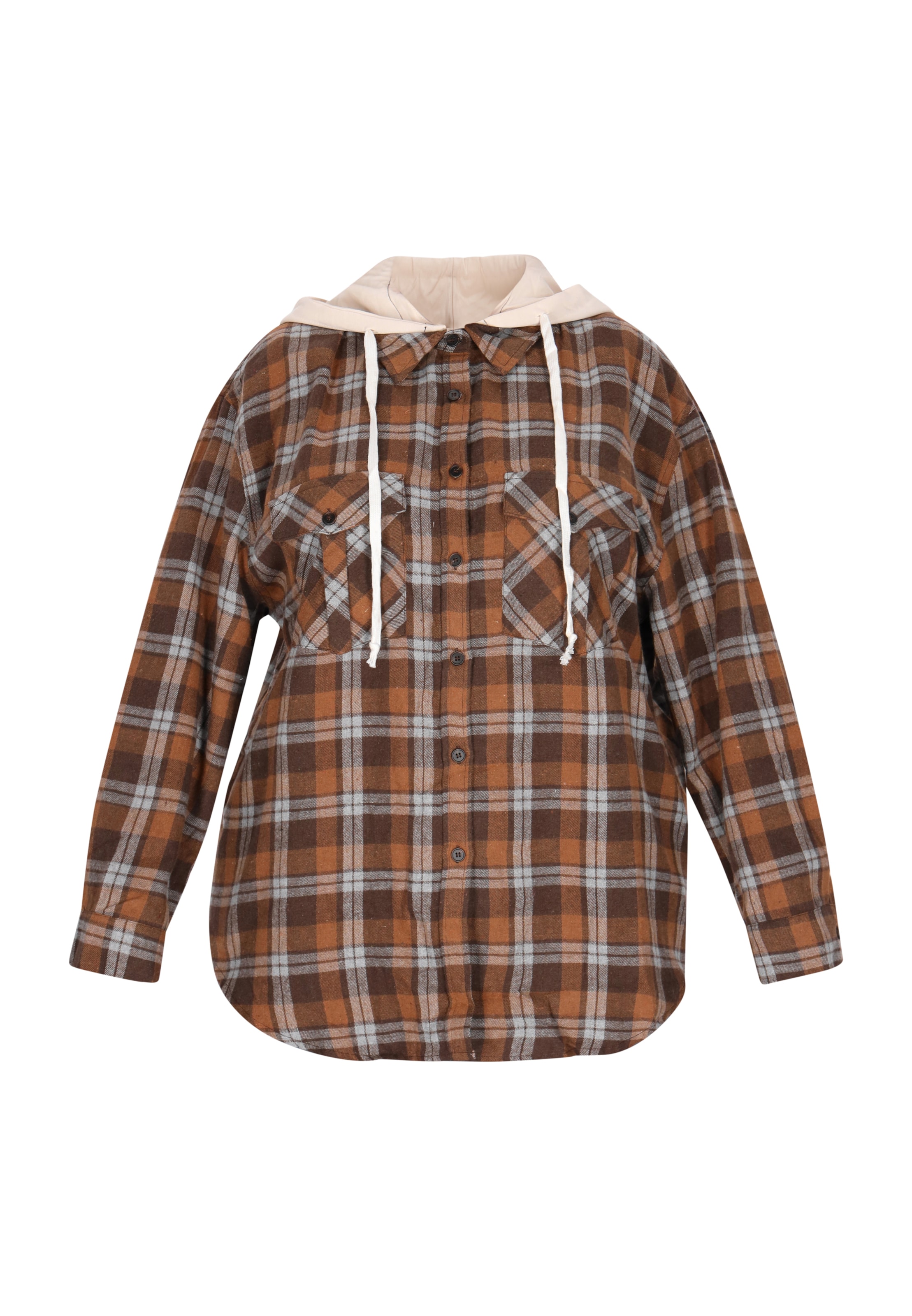 myMo ROCKS - Casaco meia-estação em castanho: frente