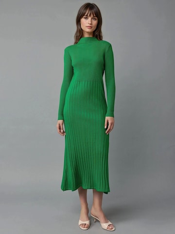 My fashion Pletena obleka | zelena barva: sprednja stran