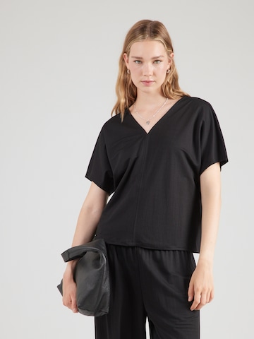 MSCH COPENHAGEN - Camiseta 'Lynetti' en negro: frente
