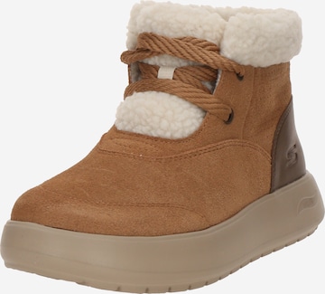 SKECHERS - Botas de neve em castanho: frente