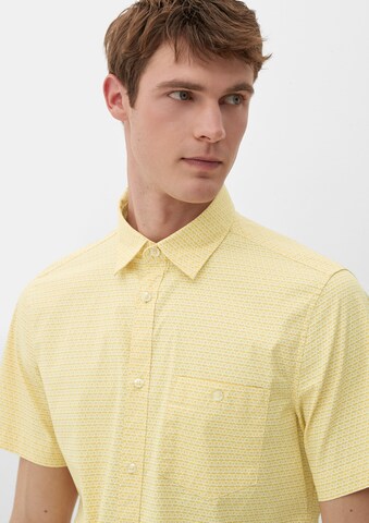 Coupe slim Chemise s.Oliver en jaune