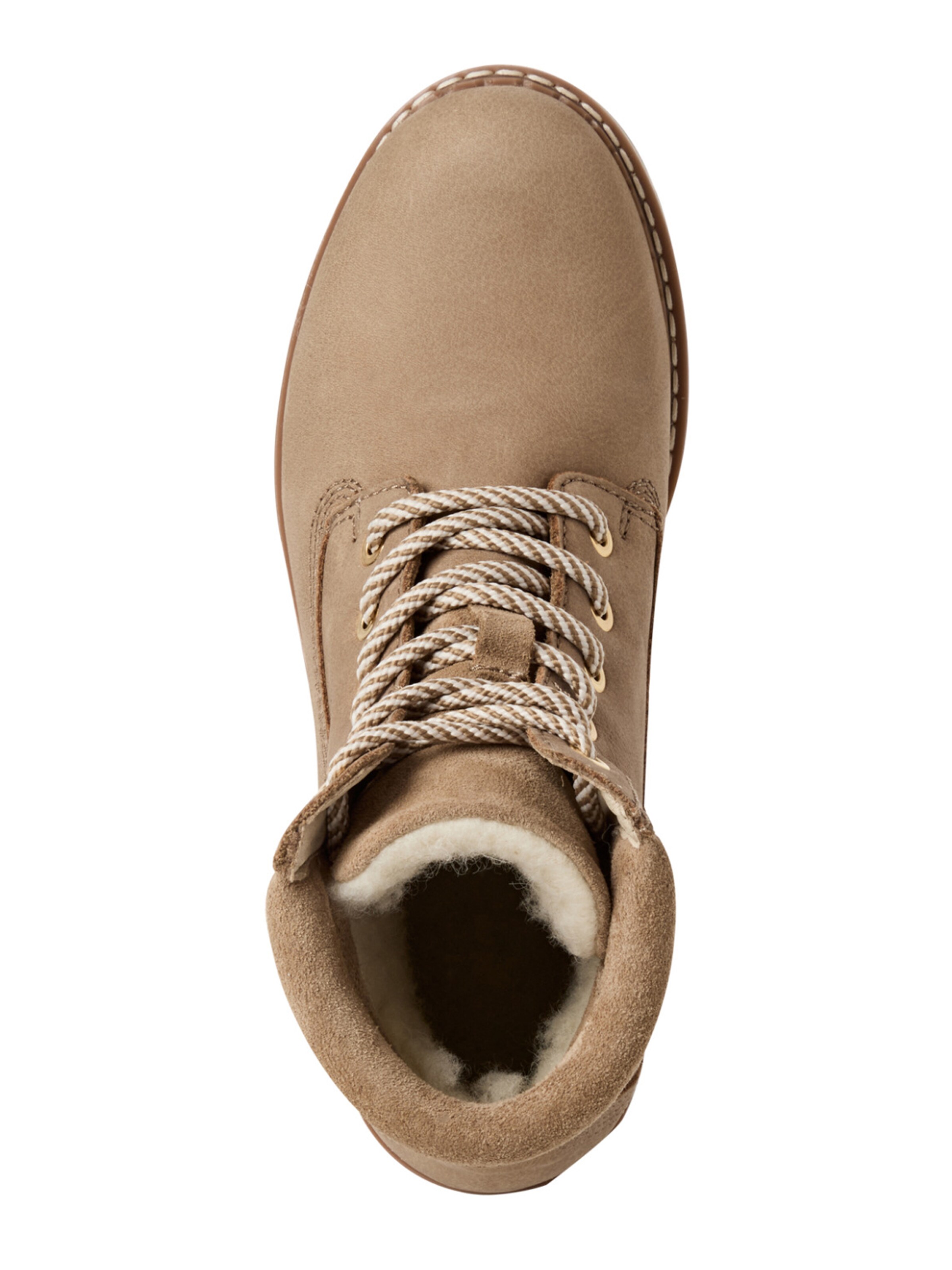 Tamaris Šněrovací kozačky – béžová