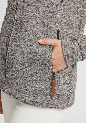 Oxmo Fleecejacke 'Thory' in Grau