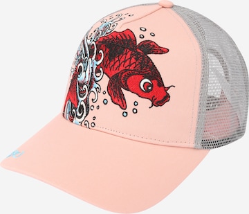 Cappello da baseball di Ed Hardy in rosa: frontale