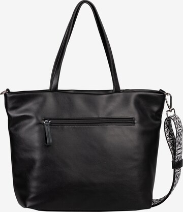 TOM TAILOR Shopper 'Palina' in Zwart