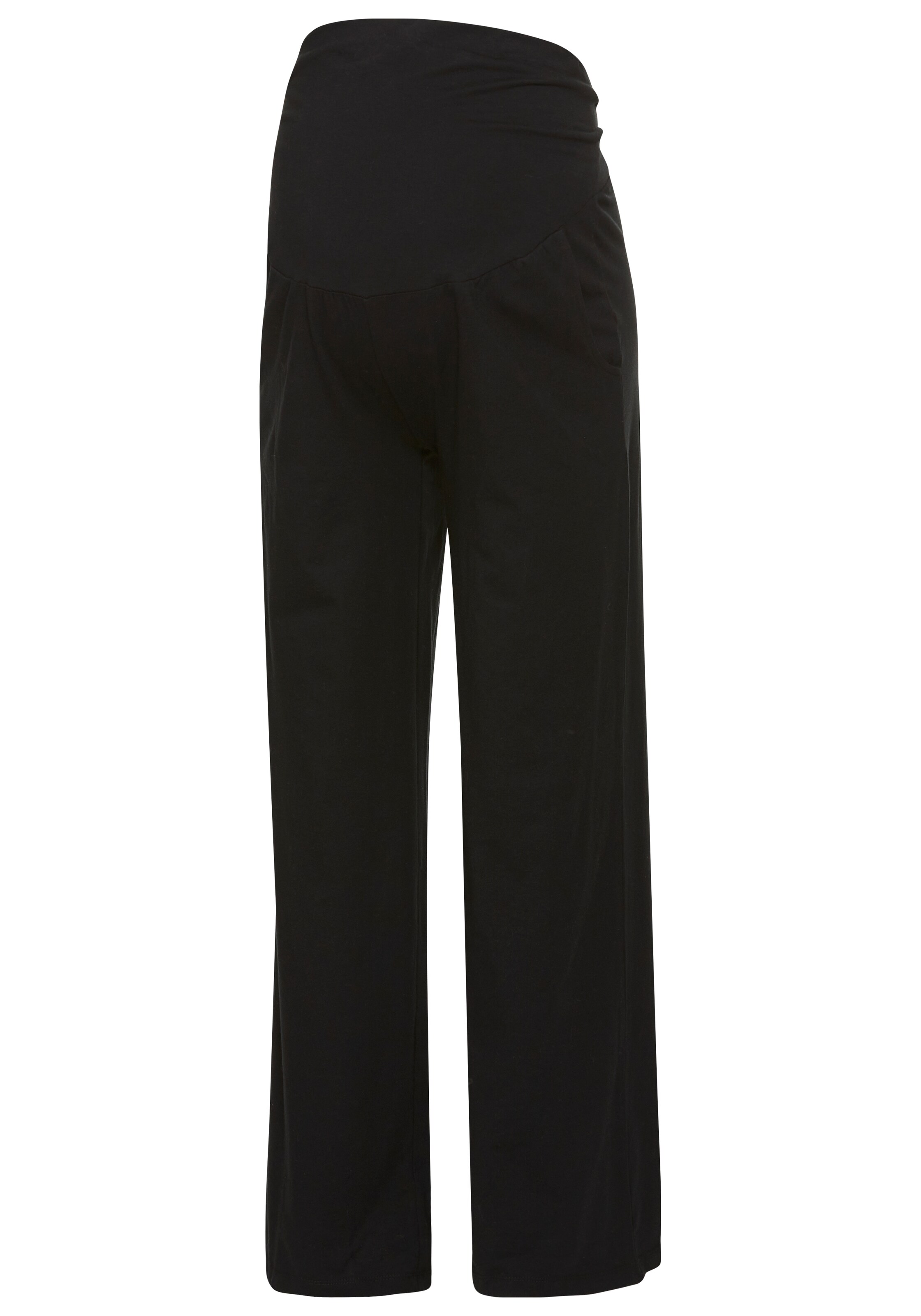 Neun Monate Wide Leg Hose in Schwarz: Vorderseite
