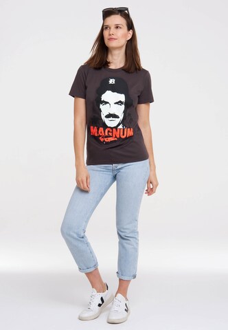 LOGOSHIRT Shirt 'Magnum' in Grijs