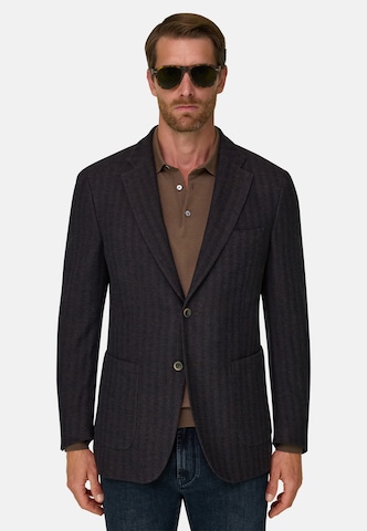 Coupe regular Veste de costume Boggi Milano en marron : devant