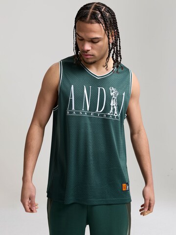 AND1 - Camiseta en verde: frente