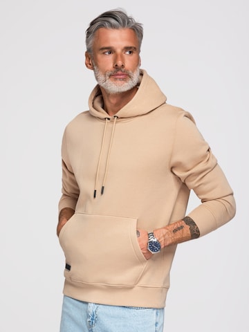 Sweat-shirt Ombre en beige