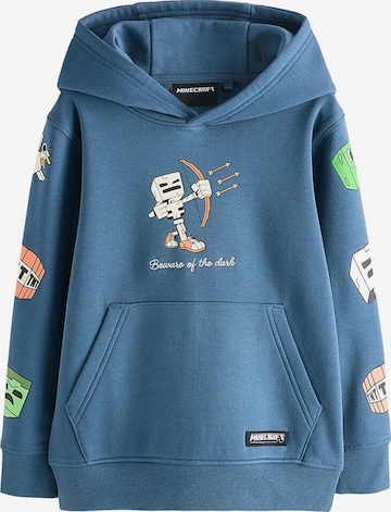 Next Sweatshirt 'Minecraft' in Blau: Vorderseite