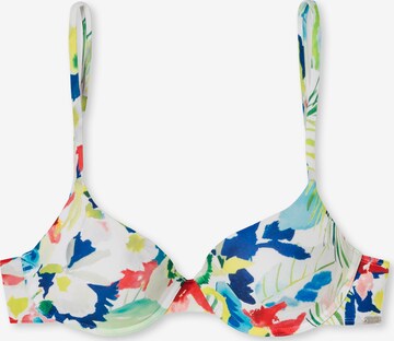 SCHIESSER Push-up Bikinitop 'Aqua Mix & Match Nautical' in Gemengde kleuren: voorkant