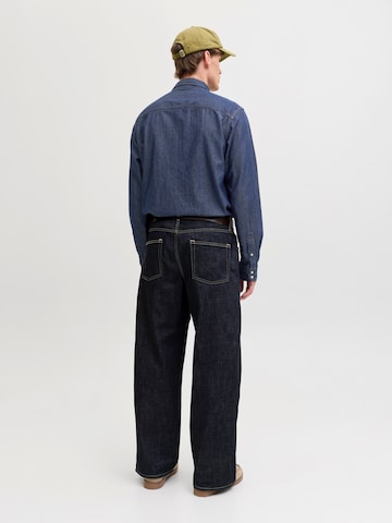 JACK & JONES Regular fit Skjorta 'JJESHERIDAN' i blå