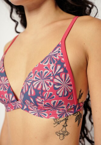 Skiny Triangle Bikini top in Blue