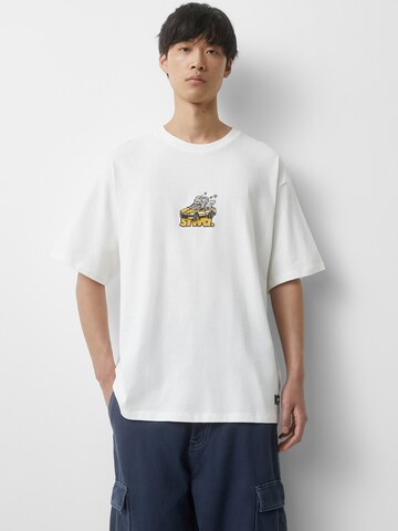 Pull&Bear T-Shirt in Weiß: Vorderseite