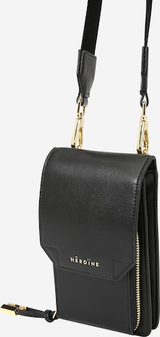 Maison Hēroïne - Bolso de hombro 'Kaia' en negro: frente