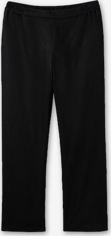 SHEEGO Regular Trousers in Black: front