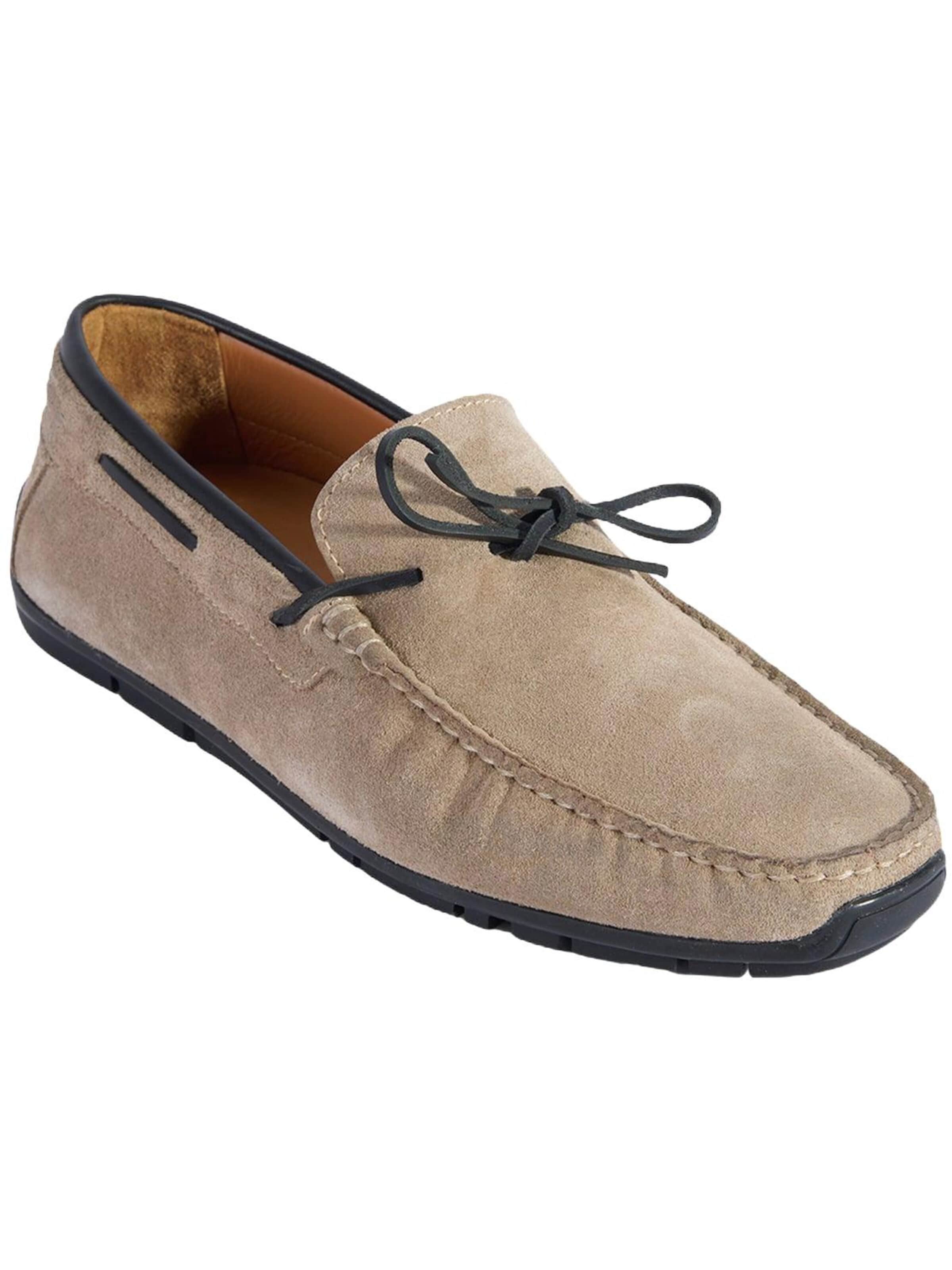 Desa Mokassin 'DESA Herren-Schnürslipper aus Wildleder'‌‌ in Beige: Vorderseite