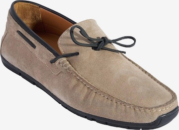 Desa Moccasins 'DESA Herren-Schnürslipper aus Wildleder' in Beige: front