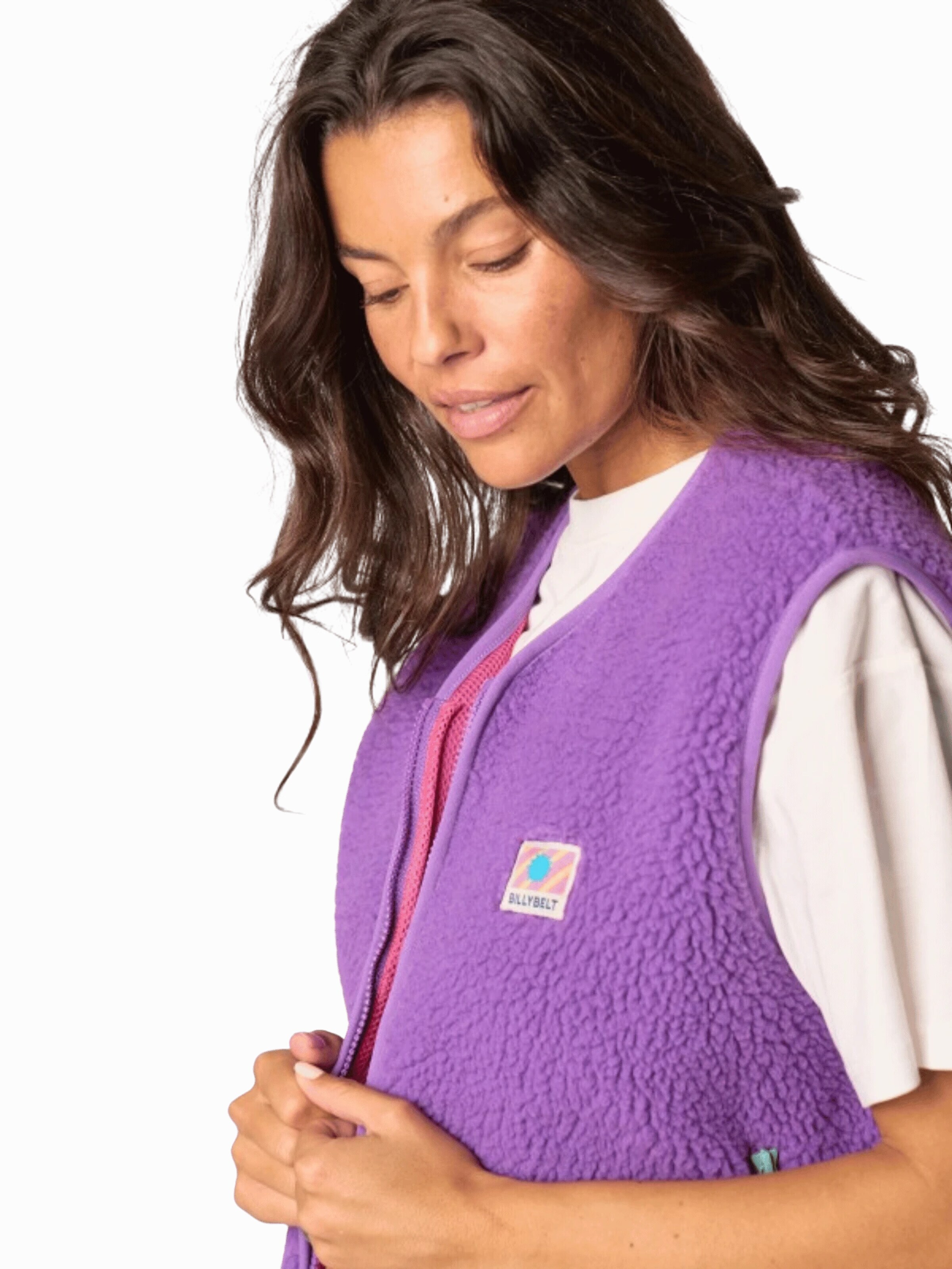 Billybelt Vest 'Sherpa Weste' in Purple