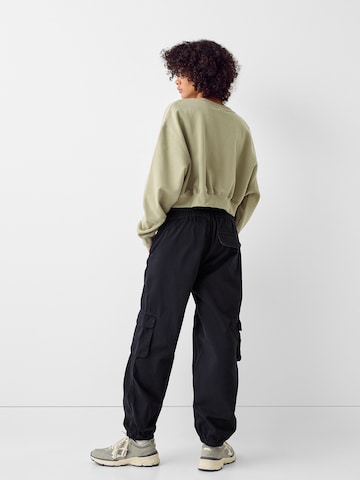 Bershka Loosefit Hose in Schwarz