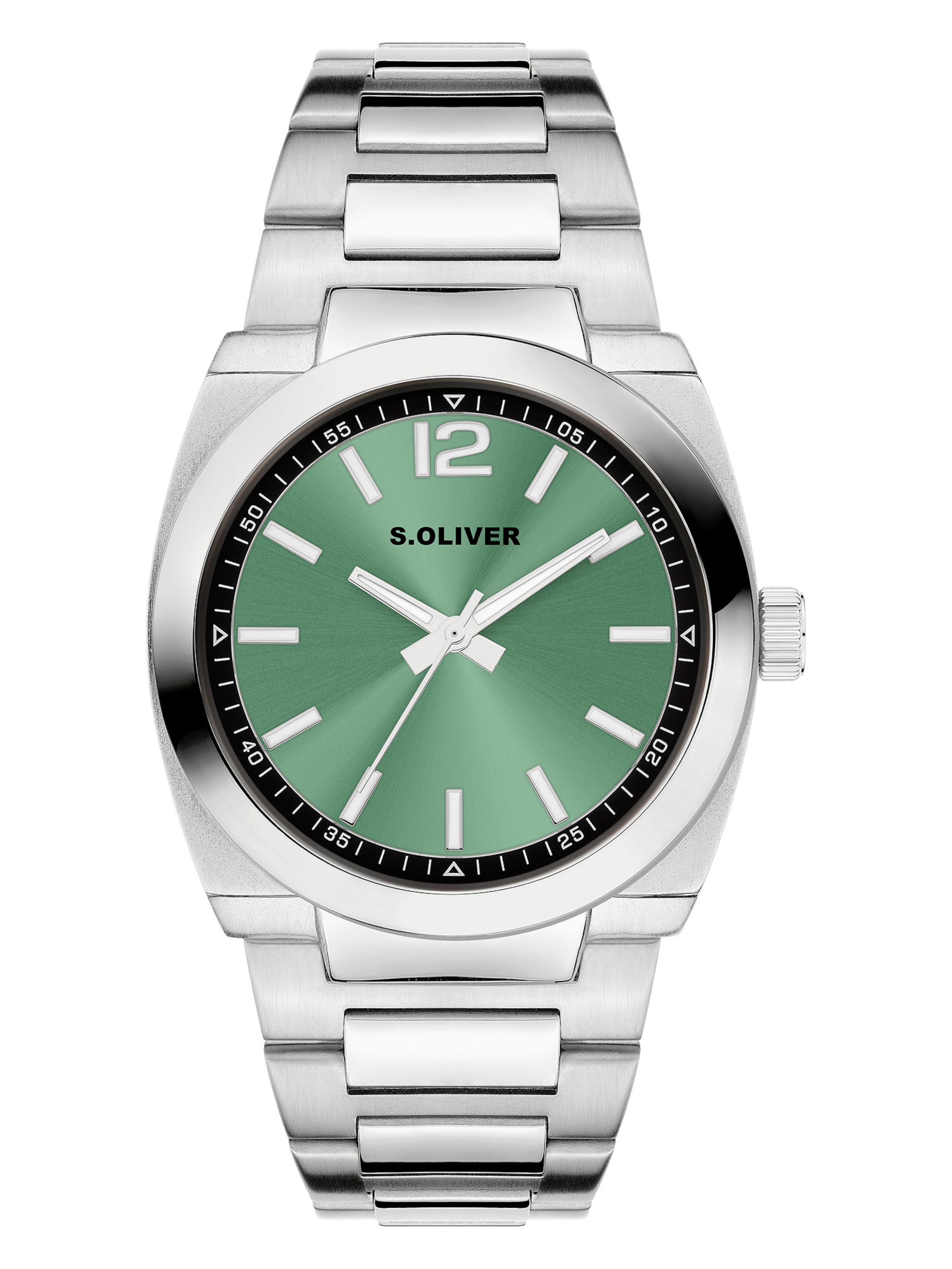 Montre à affichage analogique 'Modern & Zeitlos' s.Oliver en argent : devant