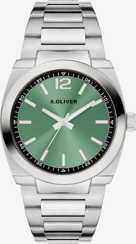 Montre à affichage analogique 'Modern & Zeitlos' s.Oliver en argent : devant