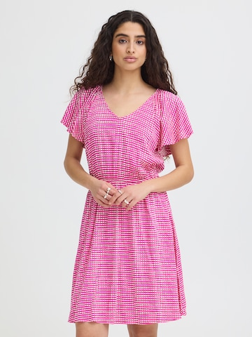 Abito estivo 'IHAYA' di ICHI in rosa: frontale