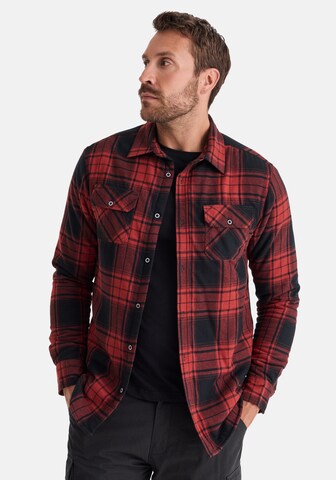 Hero Comfort Fit Hemd in Rot: Vorderseite