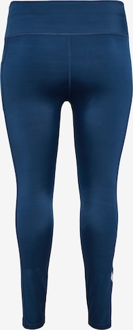 Hummel Skinny Sporthose in Blau