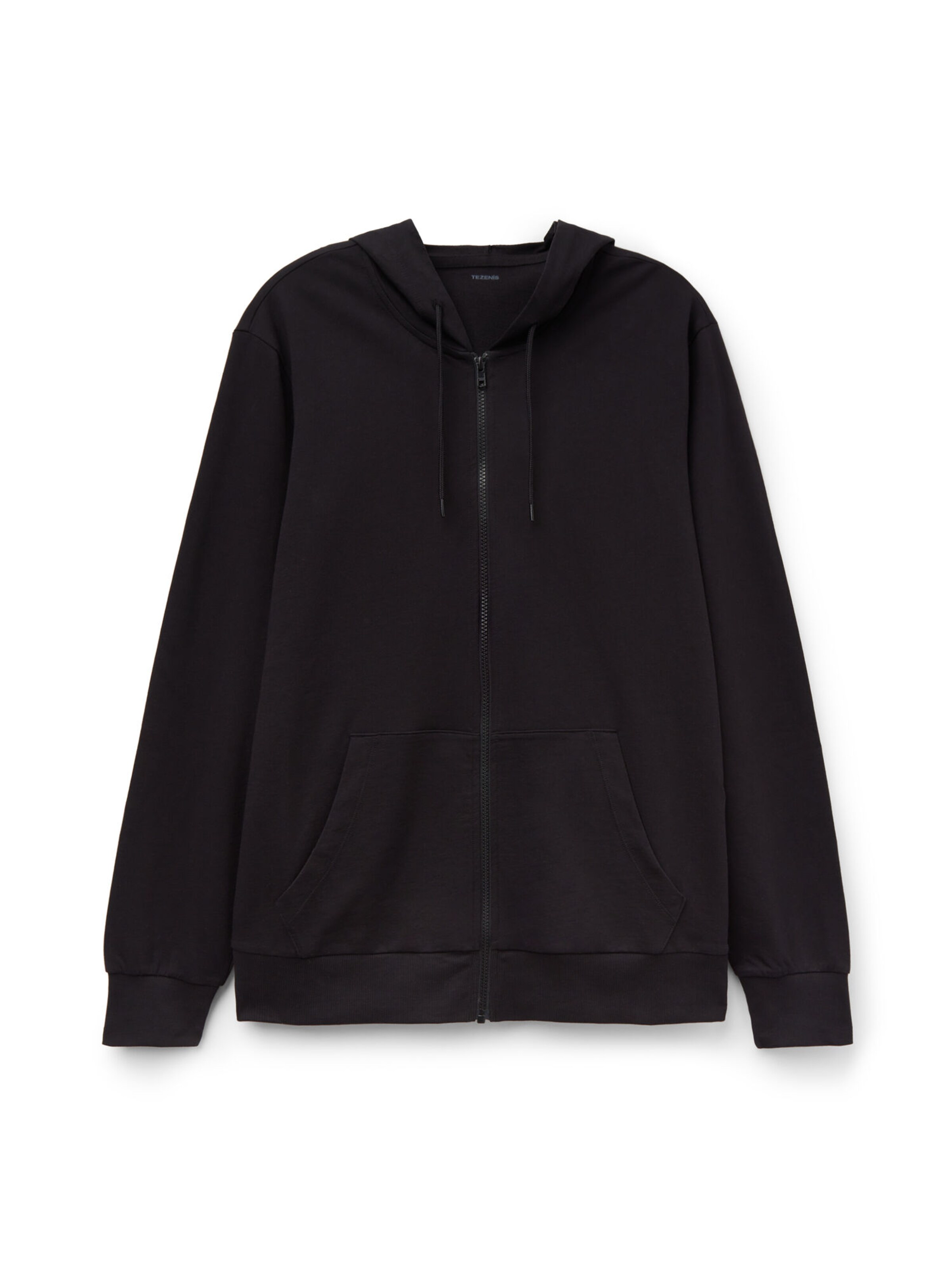 Tezenis Zip-Up Hoodie in Black: front