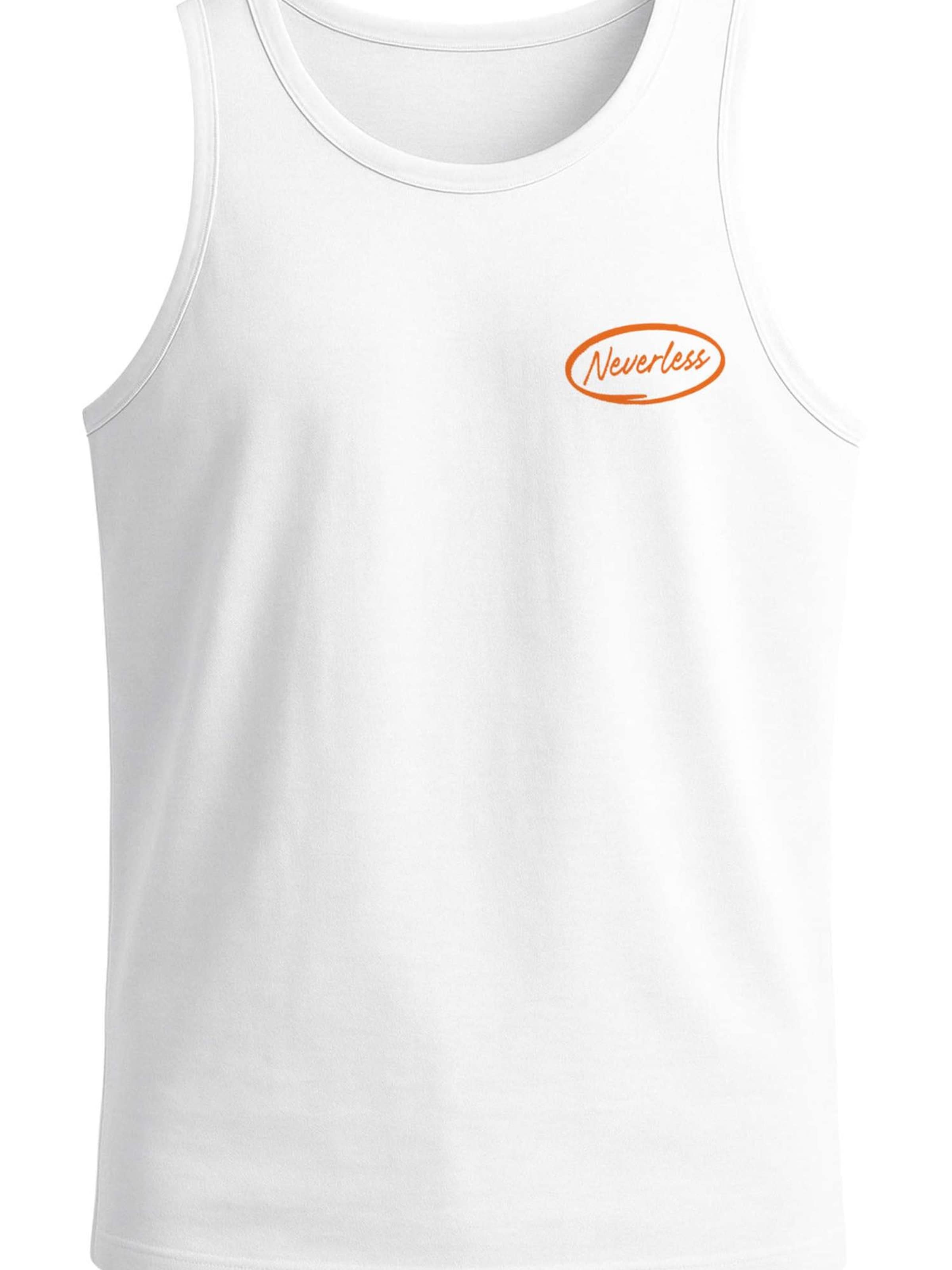 Neverless Shirt 'Fruity Orange'‌ in Weiß: Vorderseite