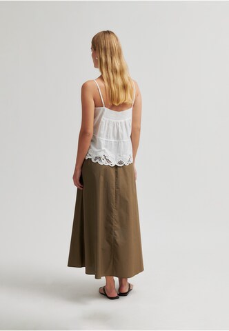 SECOND FEMALE - Saia 'Alisa' em castanho