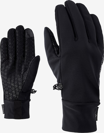 ZIENER Athletic Gloves in Black: front