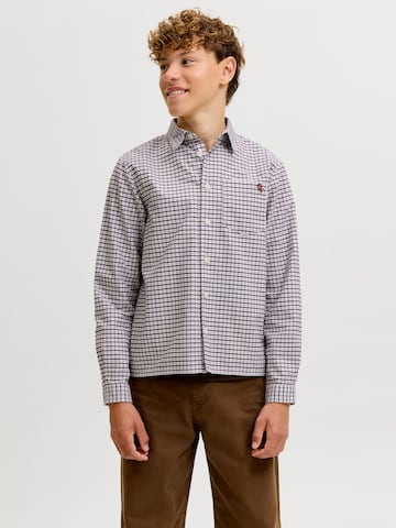 Jack & Jones Junior Regular Fit Skjorte 'JORFREDERIKSBERG' i brun: forside