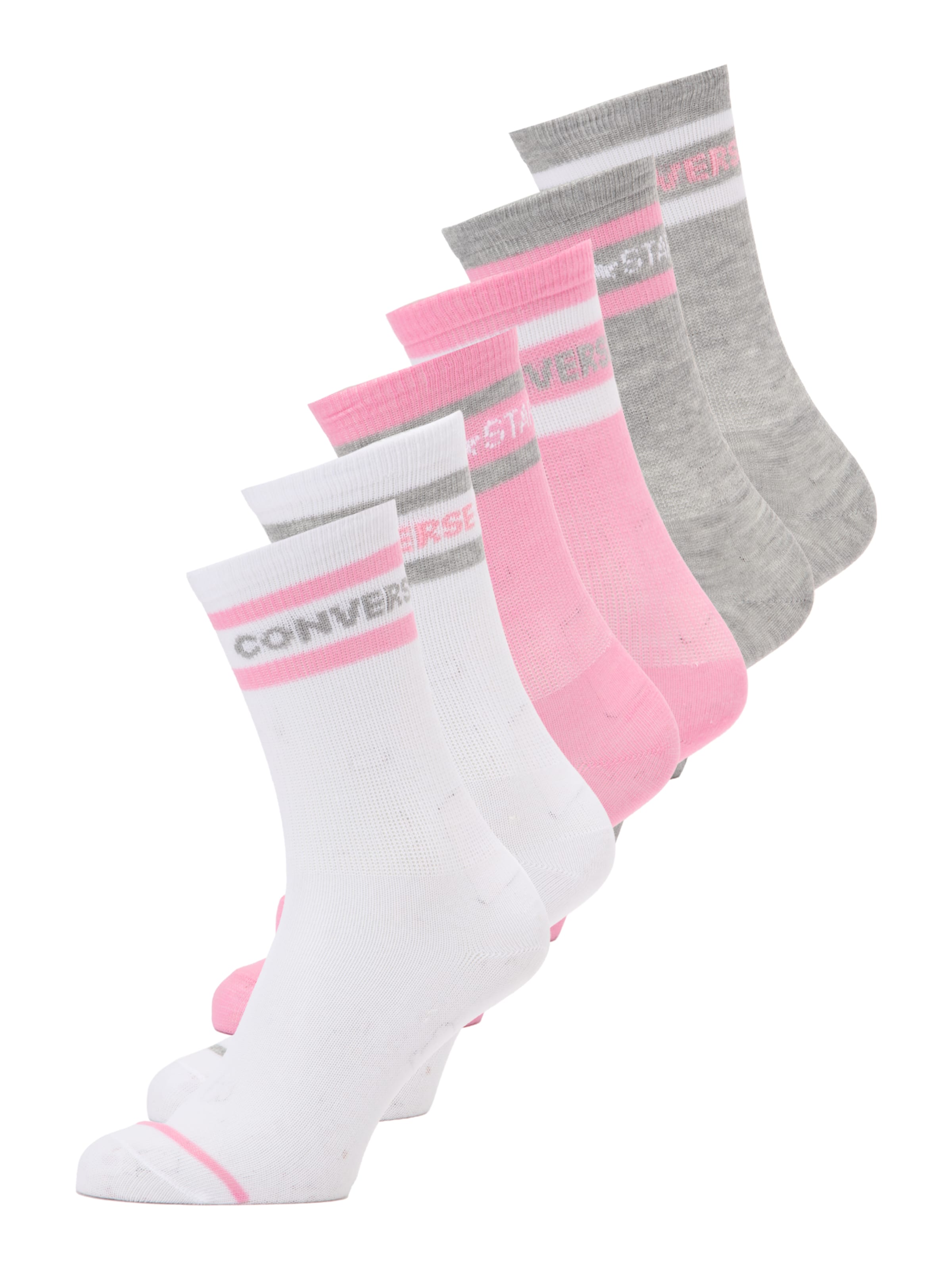 Șosete 'WORDMARK' de la CONVERSE pe gri: față