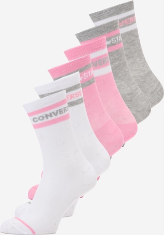 Chaussettes 'WORDMARK' CONVERSE en gris : devant