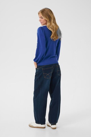 Pull-over 'Villea' Cream en bleu