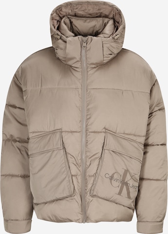 Calvin Klein Jeans Winter jacket in Beige: front