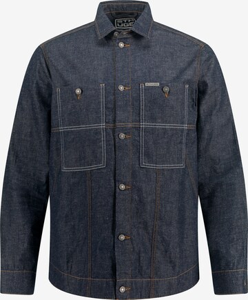 STHUGE Comfort fit Button Up Shirt in Blue: front