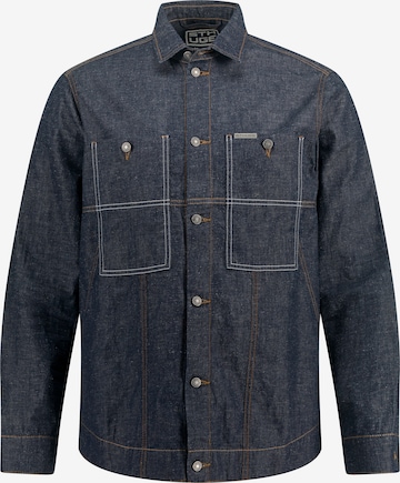 STHUGE Comfort fit Button Up Shirt in Blue: front