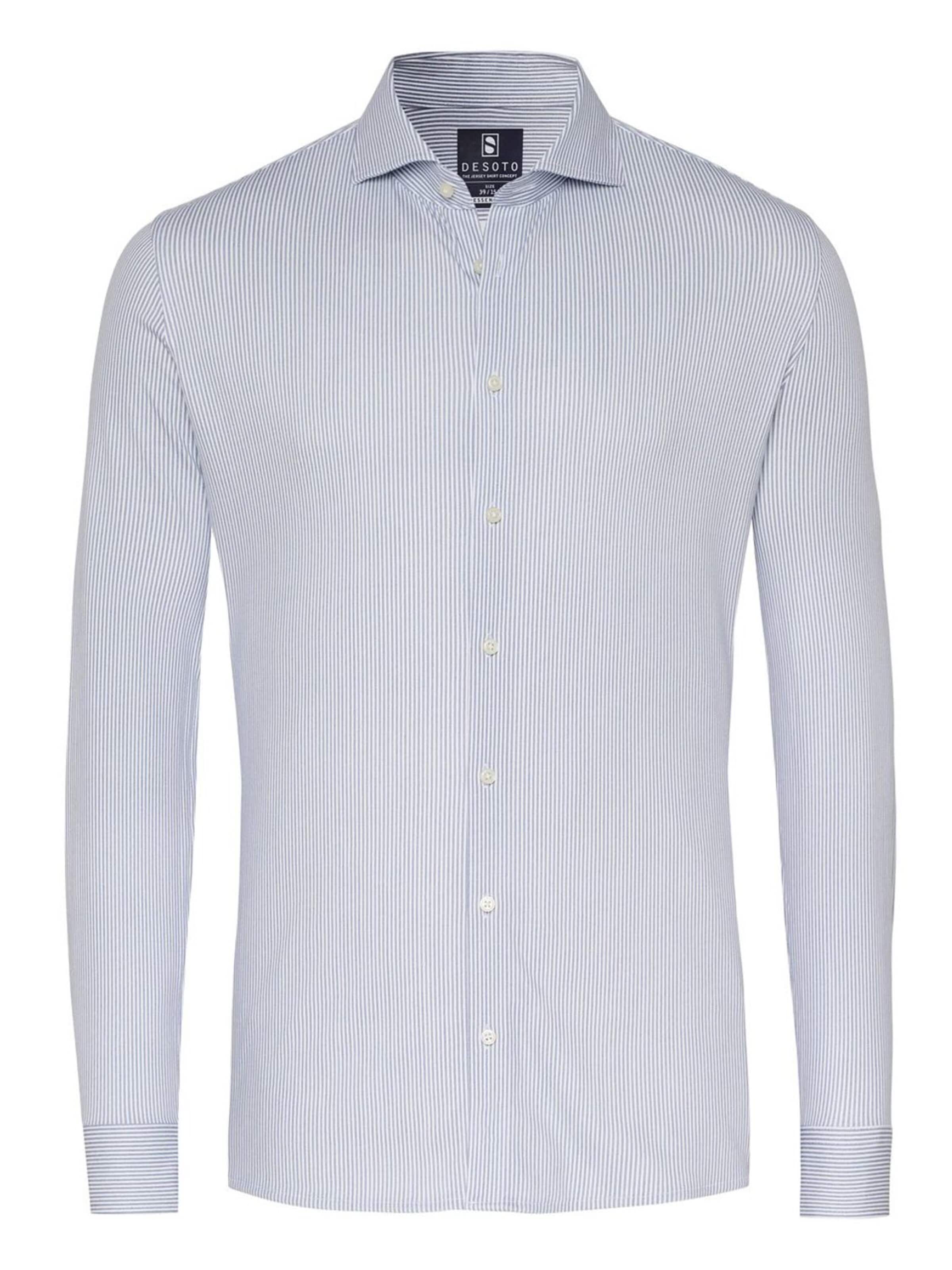DESOTO Button Up Shirt in Blue: front
