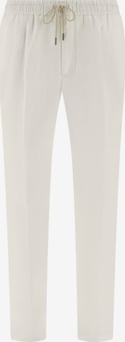 Boggi Milano Bandplooibroek 'City' in Wit: voorkant