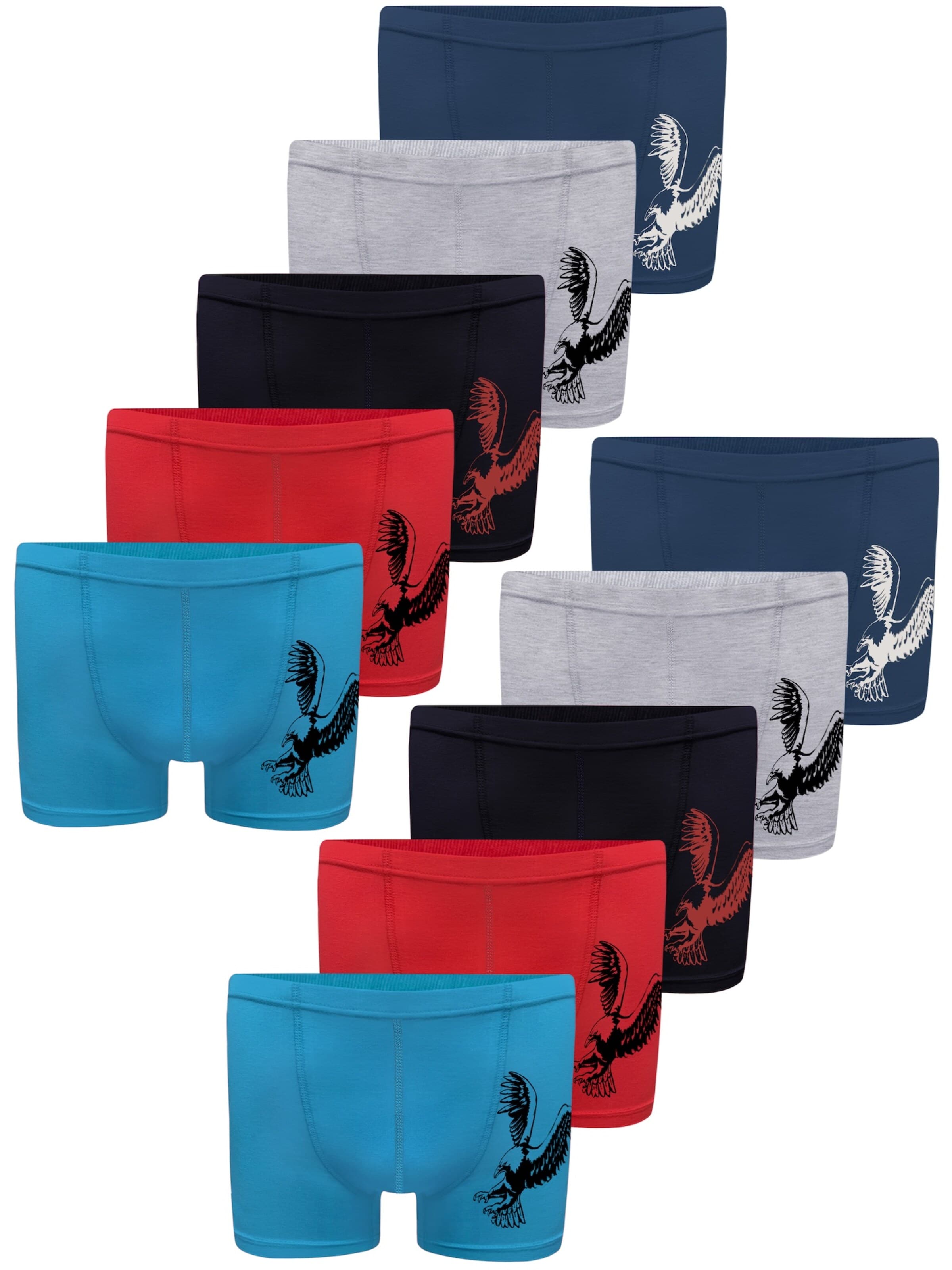 LOREZA Onderbroek 'Jungen Boxershorts Arda' in Gemengde kleuren: voorkant