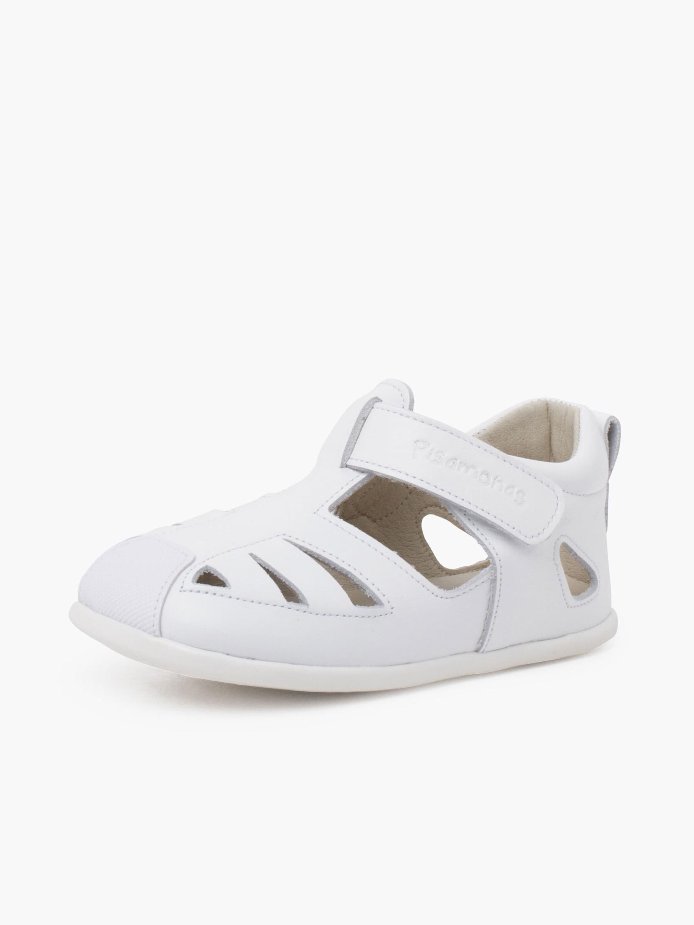 Pisamonas - Zapatos primeros pasos en blanco: frente