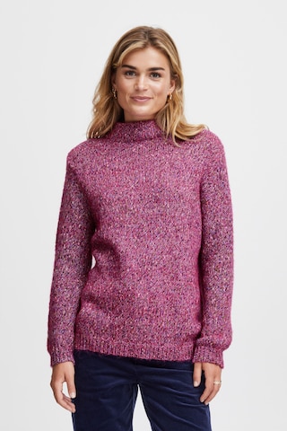 Fransa Sweater 'Potta' in Pink: front