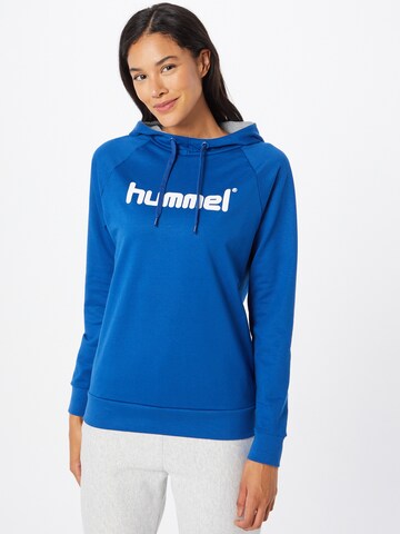 Hummel Sportief sweatshirt in Blauw: voorkant