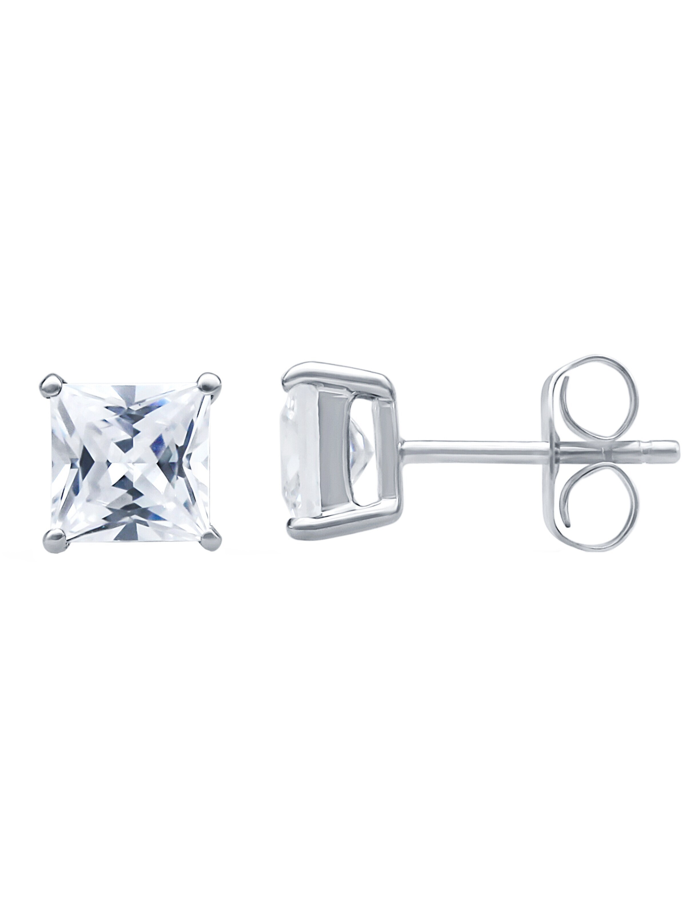 Eye Candy Earrings 'ECJ-ER0131' in Silver: front