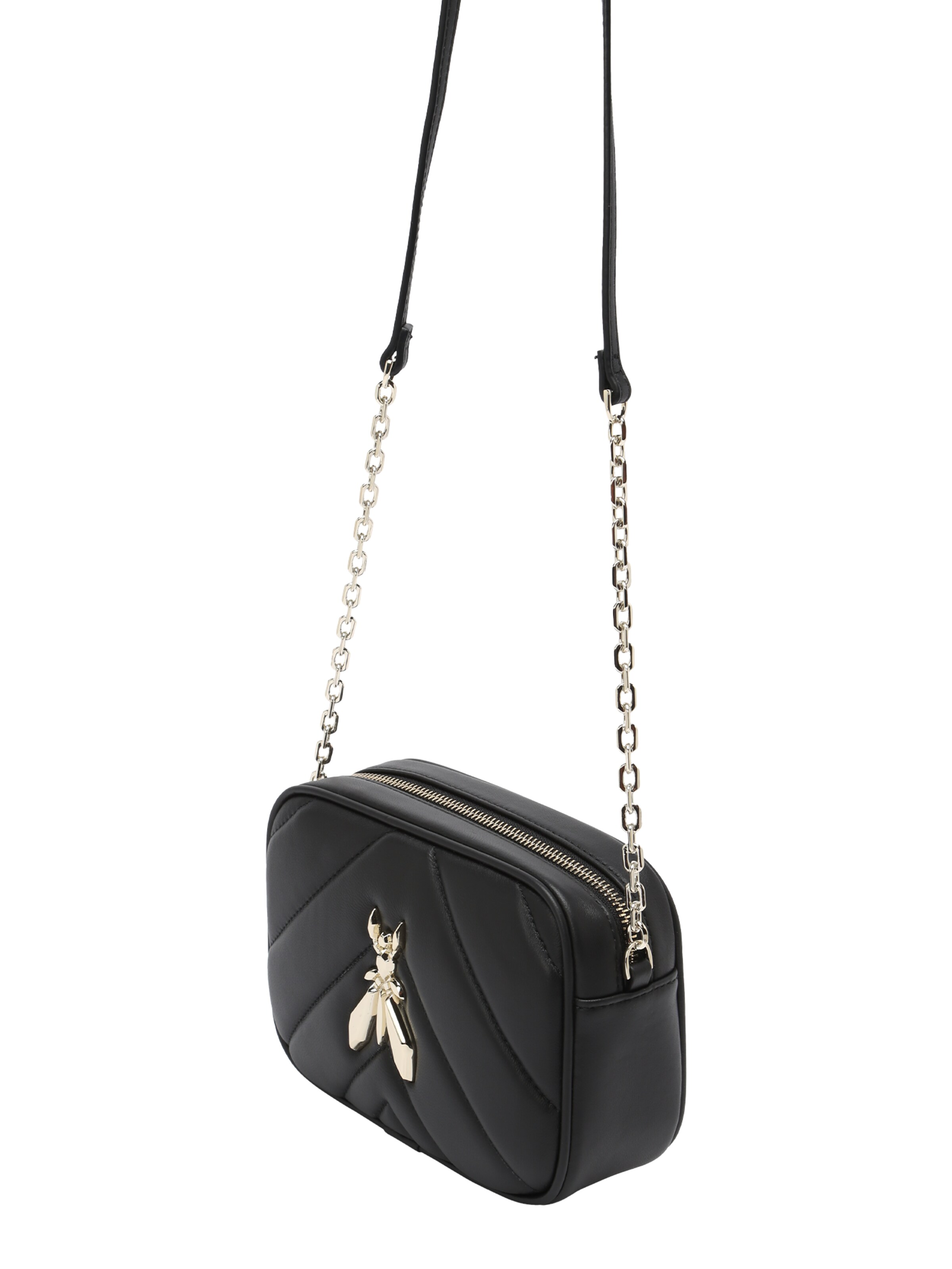 PATRIZIA PEPE Чанта с презрамки в черно: отпред