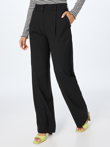 FIVEUNITS Wide leg Pleat-front trousers 'Ellie' in Black: front